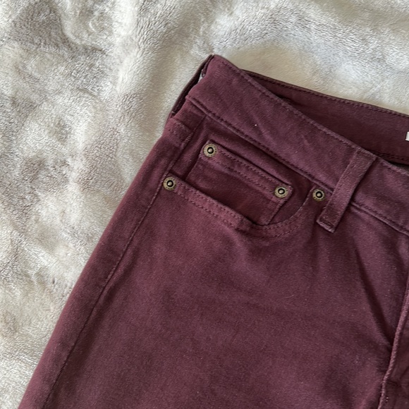 Big Star Alex Skinny Burgundy Jeans Size 27 - Picture 3 of 12